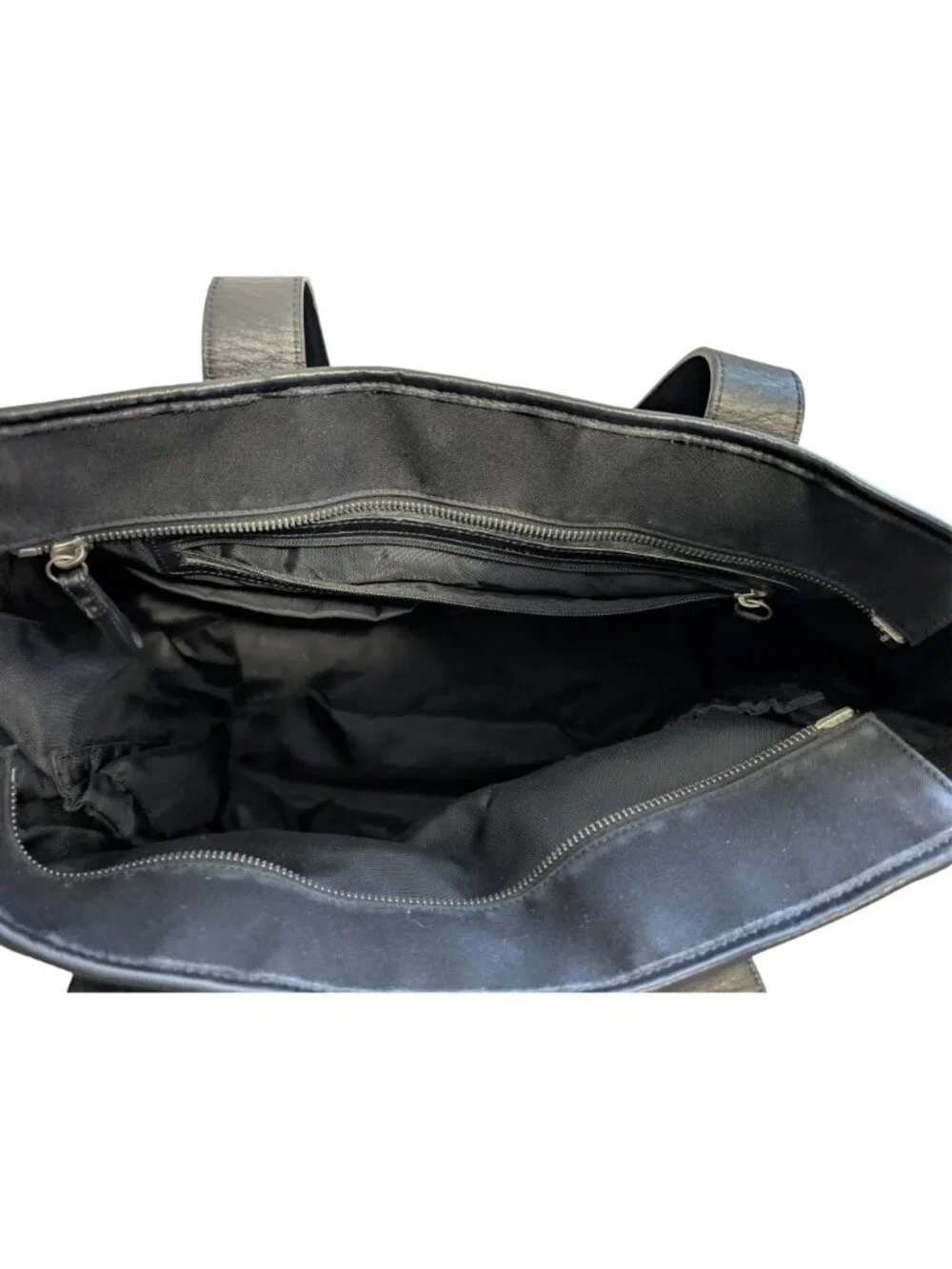 Coach Diaper Bag Y2K Coach Hamptons 8A42 Black Canvas Tote Diaper Bag w/ Pad